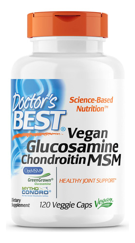 Suplemento Doctor"s Best Vegan Glucosamina Condroitina Msm