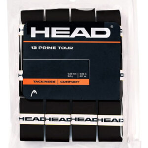 Pacote Com 12 Head Prime Tour Overgrip - Preto