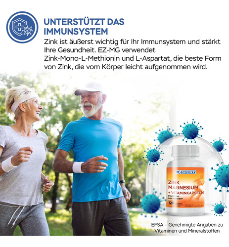 Suplemento Zmg Magnésio Zinco Com Vitaminas B6, B9 120 Cápsu - Imagem 5