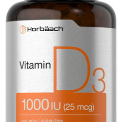 Suplemento De Vitamina D3 Horbäach 1000iu (25mcg) 180 Cápsul