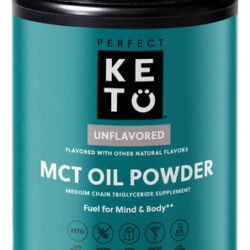 Óleo Mct Em Pó Perfect Keto C8 Triglicéridos De Coco 340g