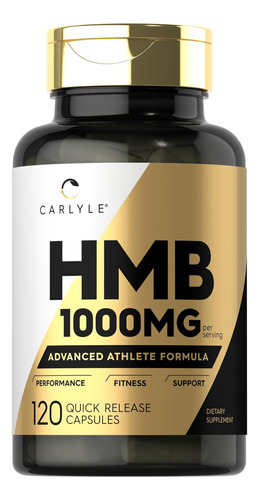 Suplemento Carlyle Hmb 1000mg 120 Cápsulas De Glúten Não Tra