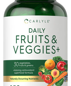 Suplemento Diário De Frutas E Vegetais Carlyle 250 Cápsulas