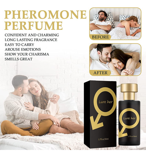 Perfume Lure Her Golden L_ure Her 50ml Para Homens E Mulhere - Imagem 2