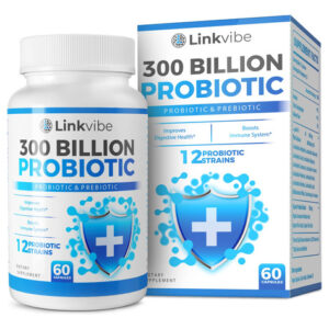 Suplemento Probiótico Linkvibe Probiotic 300 Bilhões De Cfu