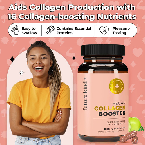 Vegan Collagen Booster Future Kind 60 Cápsulas Em Frasco De - Imagem 7