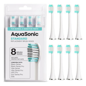 Cabeças De Escova De Reposição Aquasonic Standard, Pacote Co