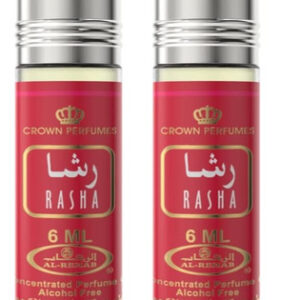 Perfume Rollerball Al-rehab Rasha Para Mulheres De 6 Ml (pacote De 2)