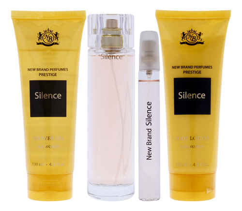 Conjunto De Presentes Perfume New Brand Prestige Silence 100 - Imagem 2