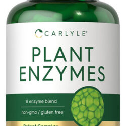 Suplemento Carlyle Plant Enzymes 250 Cápsulas Com Protease