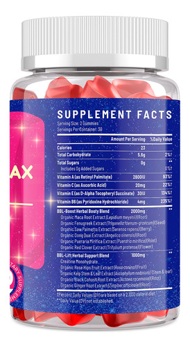Suplemento Jovariquethor Booty Gummies Bbl Women 60 Unidades - Imagem 4