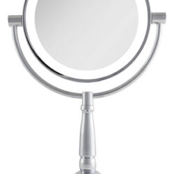 Espelho De Maquiagem Zadro 9 Led Redondo Com Luzes 5 E 10x M