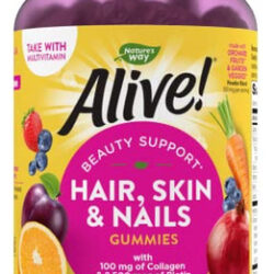 Suplemente Nature's Way Alive! Gomas Para Cabelo, Pele E Unh