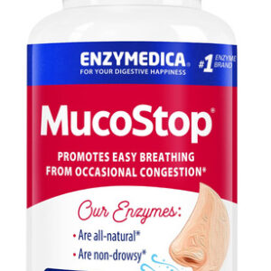 Suplemento Enzymedica Mucostop Enzyme Support 48 Cápsulas