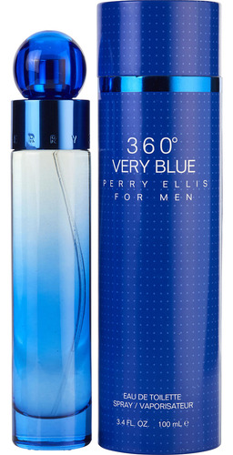 Perfume Perry Ellis 360 Very Blue Edt Spray Para Homens 100m