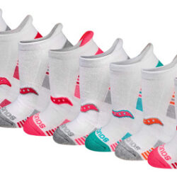 Meias Atléticas Femininas Saucony Com Aba De Salto Alto 8 16