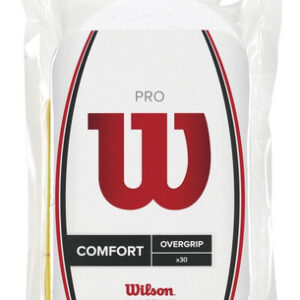 Tennis Overgrip Wilson Pro, Pacote Com 30, Branco