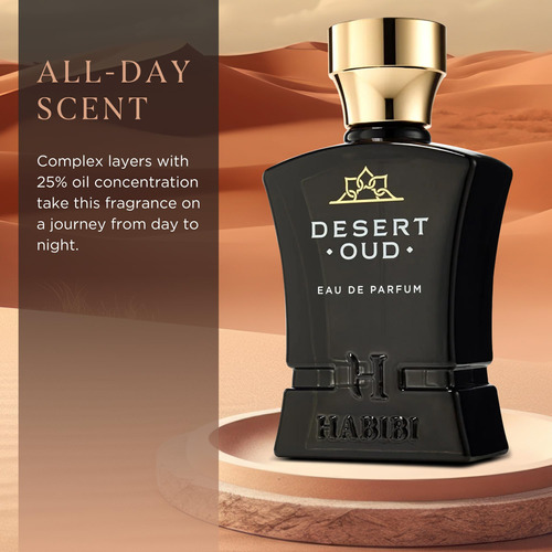 Perfume H Habibi Desert Oud Arabian Eau De Parfum Para Homen - Imagem 6