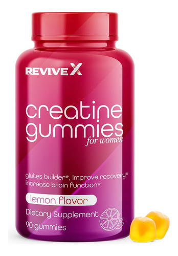 Suplemento Revive X Glute Gummies Creatina 3g Para Mulheres