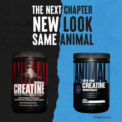 Suplemento Monohidratado De Creatina Micronizada Animal 300g - Imagem 2