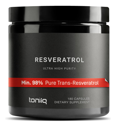 Cápsulas De Resveratrol Toniiq Ultra High Purity 600mg