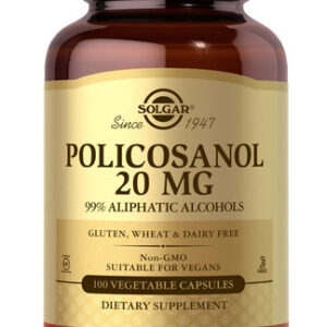 Suplemento Solgar Policosanol 20mg 100 Cápsulas Vegetais