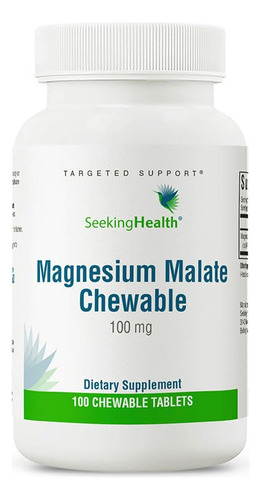 Suplemento Que Busca Saúde Malato De Magnésio Mastigável 100