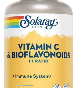 Suplemento Solaray De Vitamina C E Bioflavonóides 500mg Vega