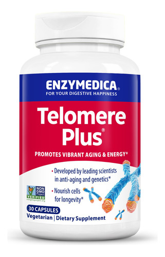 Suplemento Enzymedica Telomere Plus 30 Cápsulas
