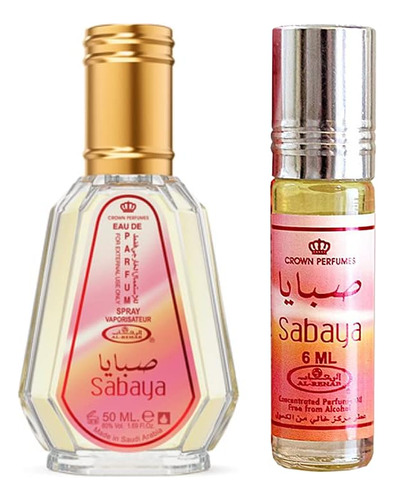Conjunto De Perfume Al Rehab Sabaya Eau De Parfum 50ml + Rol