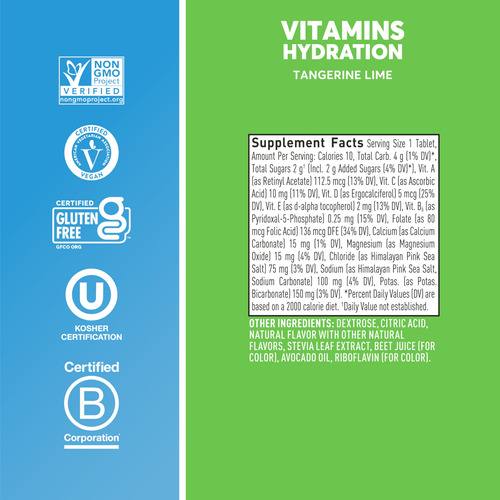 Comprimidos Para Bebidas Eletrolíticas Nuun Vitamins Tangeri - Imagem 5