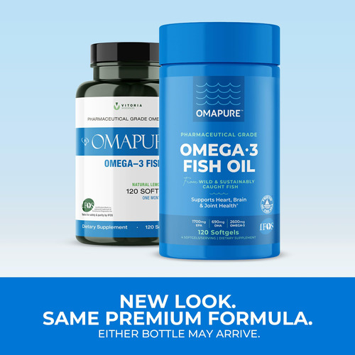 Suplemento De Óleo De Peixe Ômega-3 De Grau Farmacêutico Oma - Imagem 2