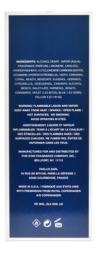 Perfume Royal Copenhagen Musk Eau De Cologne 100ml Para Home - Imagem 6