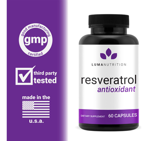 Suplemento De Chá Luma Nutrition Resveratrol High Purity 98% - Imagem 4