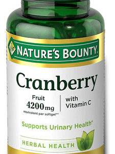 Suplemento Nature's Bounty Cranberry Com Vitamina C 4200 Mg