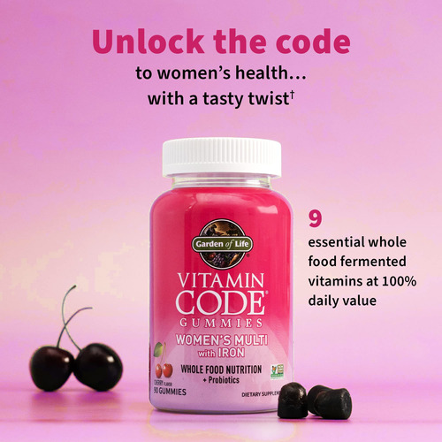 Multivitamínico Gummy Garden Of Life Para Mulheres Com Ferro - Imagem 3