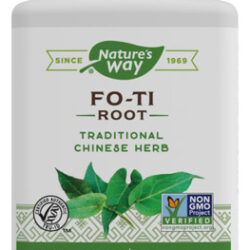 Suplemento Nature's Way Fo-ti Root 1.220 Mg, Cápsula 100% Ve