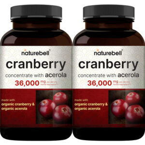 Suplemento Naturebell Double Strength Cranberry 36000 Mg