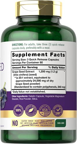 Suplemento De Extrato De Semente De Uva Carlyle 24.000 Mg 24 - Imagem 2