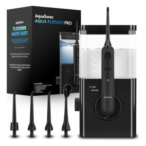 Flosser De Água Aquasonic Aqua Flosser Pro 600ml 10 Níveis