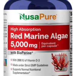 Suplemento De Algas Marinhas Vermelhas Nusapure 450 Mg 200 C