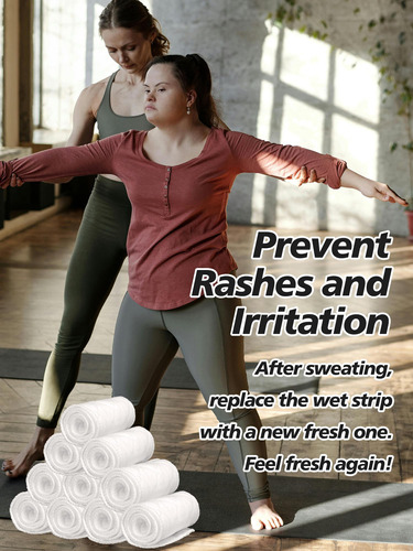 Abdominicais Wibond Sweat Rash Sweat Rash Sweat Pads, 20 Peç - Imagem 12