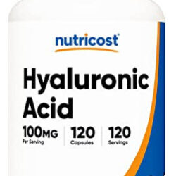 Suplemento Nutricost Ácido Hialurônico 100mg 120 Cápsulas