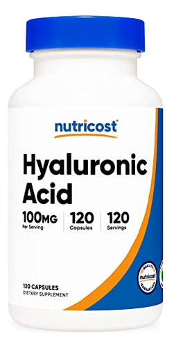 Suplemento Nutricost Ácido Hialurônico 100mg 120 Cápsulas
