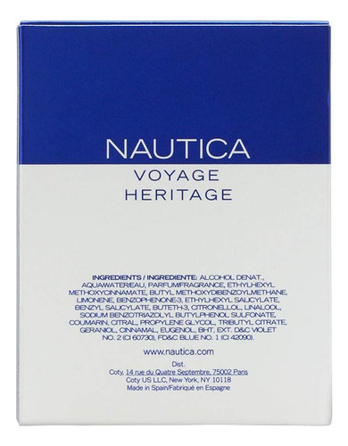 Perfume Nautica Voyage Heritage Para Homens 100ml - Imagem 2