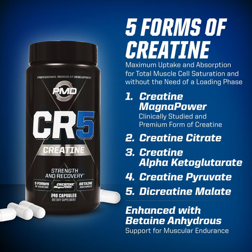 Suplemento De Creatina Pmd Cr5 Com Betaína Anidra 300ml - Imagem 7