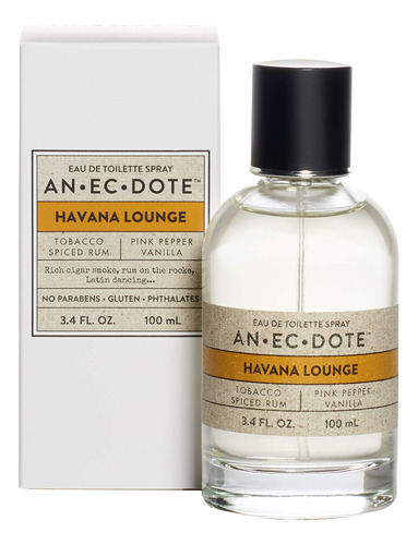 Perfume Anecdote Fragrances Havana Lounge Edt 100ml Para Hom - Imagem 3
