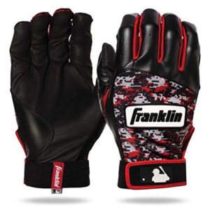 Luvas De Rebatidas Franklin Sports Mlb Digitek Cinza/vermelh