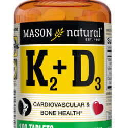 Suplemento Natural De Vitamina K2 Mason 100mcg + D3 1000iu 1
