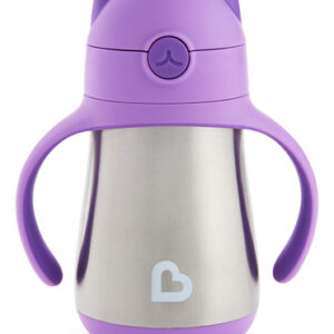 Munchkin Cool Cat Inoxivel Taa De Palha De Ao 8